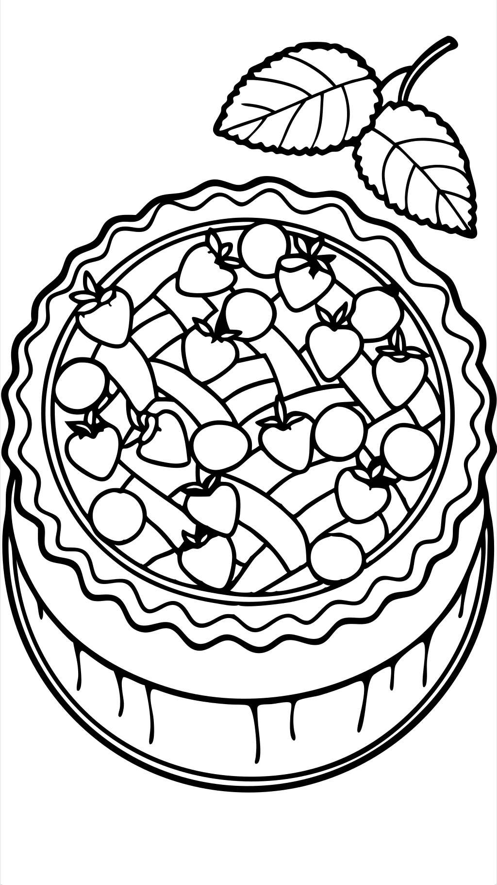 coloring page pie